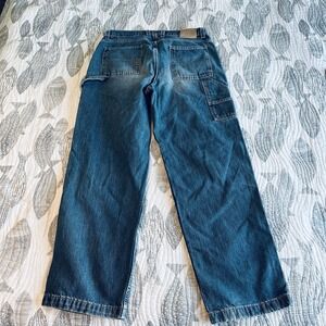 Jeans Carpenter Painter Mens Size 34 X 32 Blue Baggy Wide Leg Denim